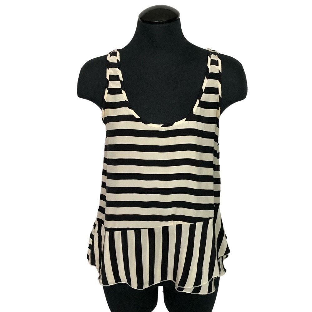 J. Crew 100% Silk Striped Cami - Women’s 0